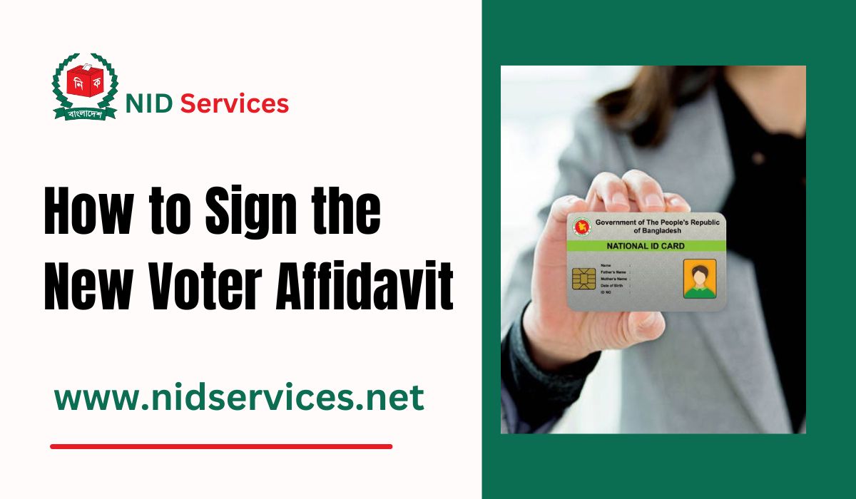 How to Sign the New Voter Affidavit